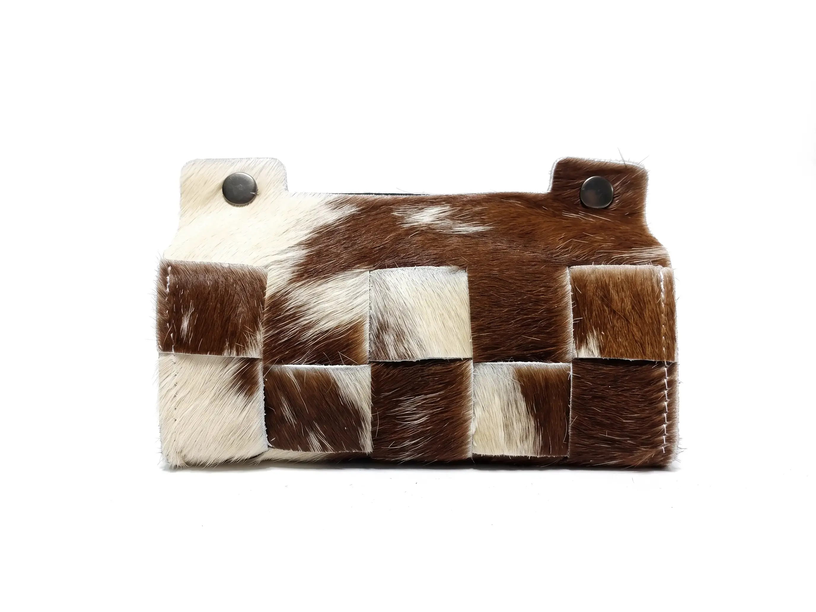 Custom Cowhide Tissue Box Wholesale | B2B Manufacturing | Hualo Decor (CPR-MD-004) cowhide patchwork rug