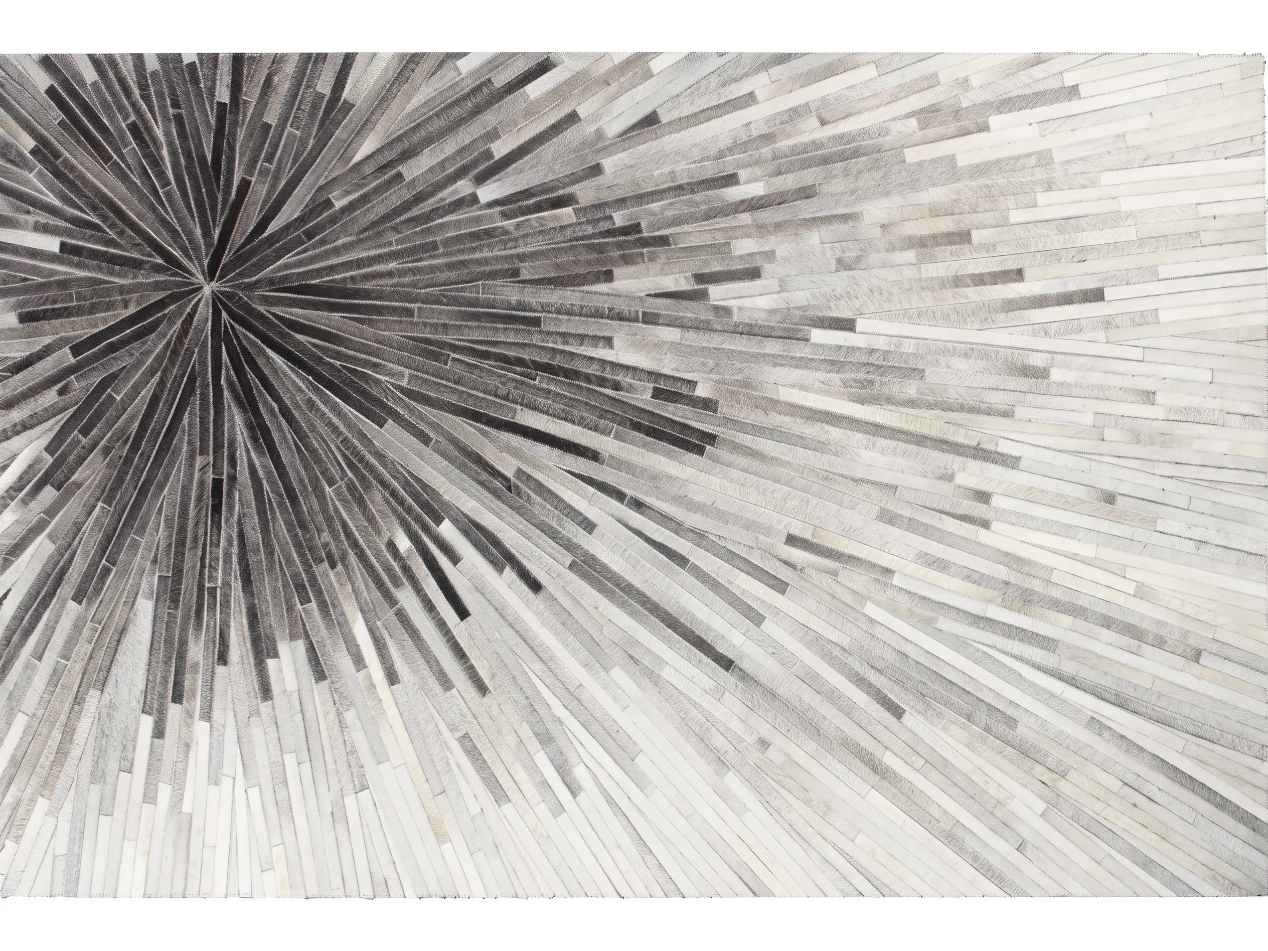 Custom Patchwork Cowhide Rugs | Bespoke Designs & Sizes | Hualo Decor (CPR-RC-024) cowhide patchwork rug