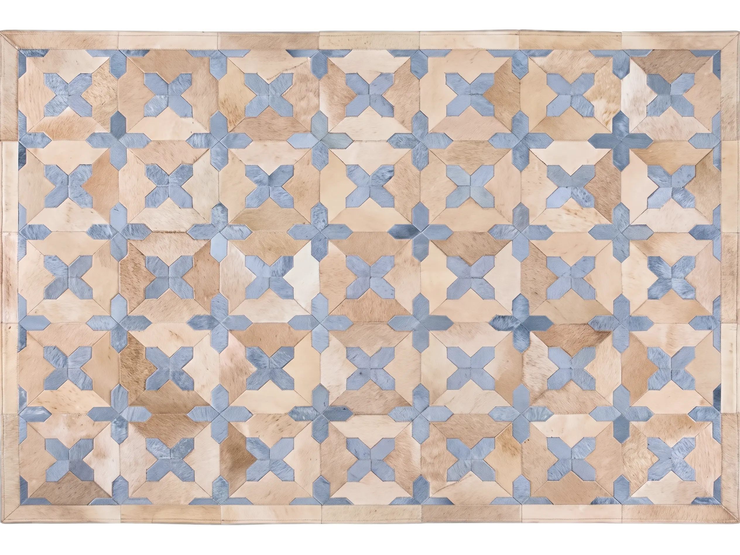 Wholesale Patchwork Cowhide Rugs | B6B Trade Supply | Hualo Decor (CPR-RC-022) cowhide patchwork rug