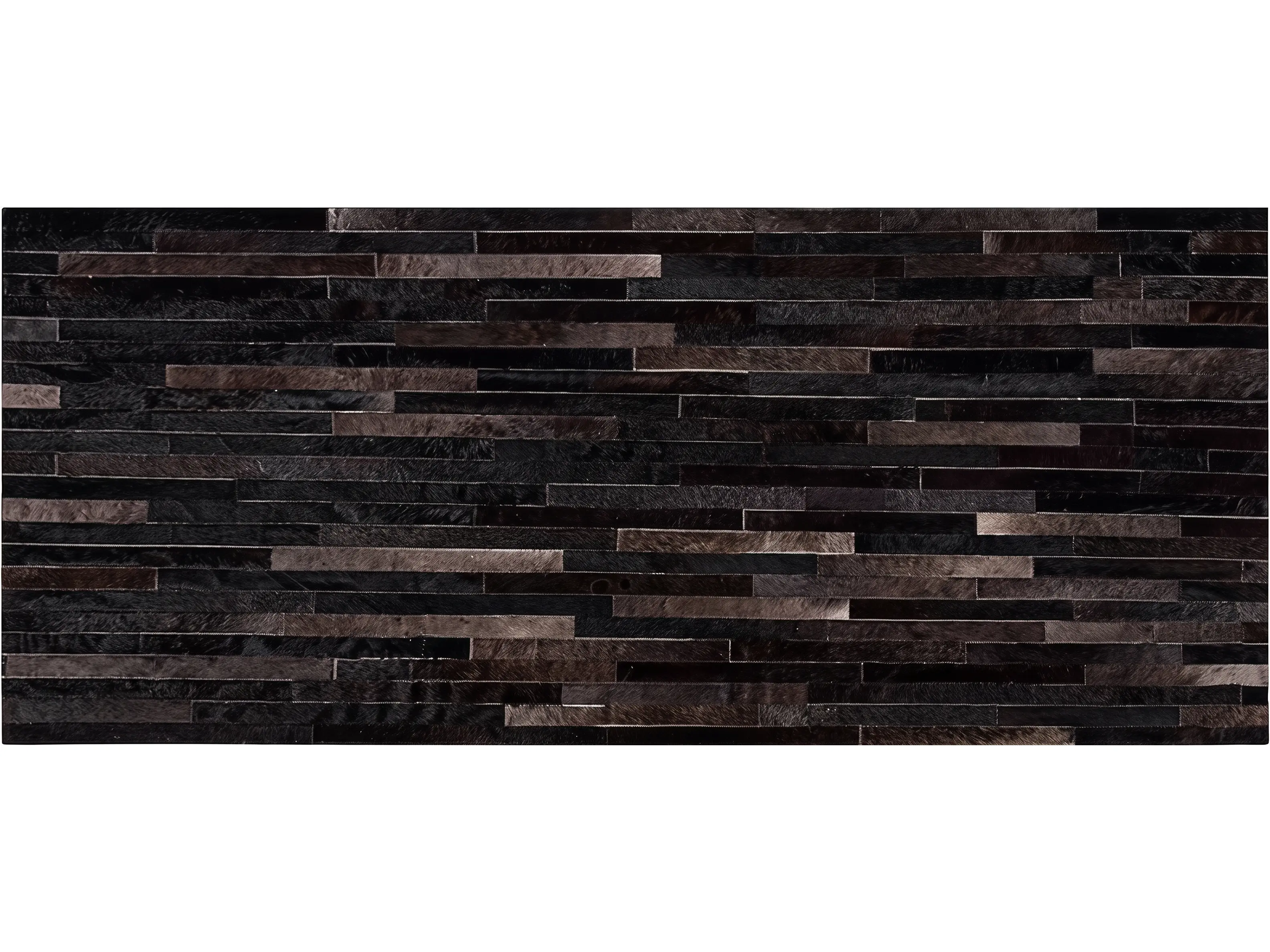 Cowhide Runner Rugs | Genuine Hair-On Cowhide | Hualo Decor (CPR-RN-001) cowhide patchwork rug