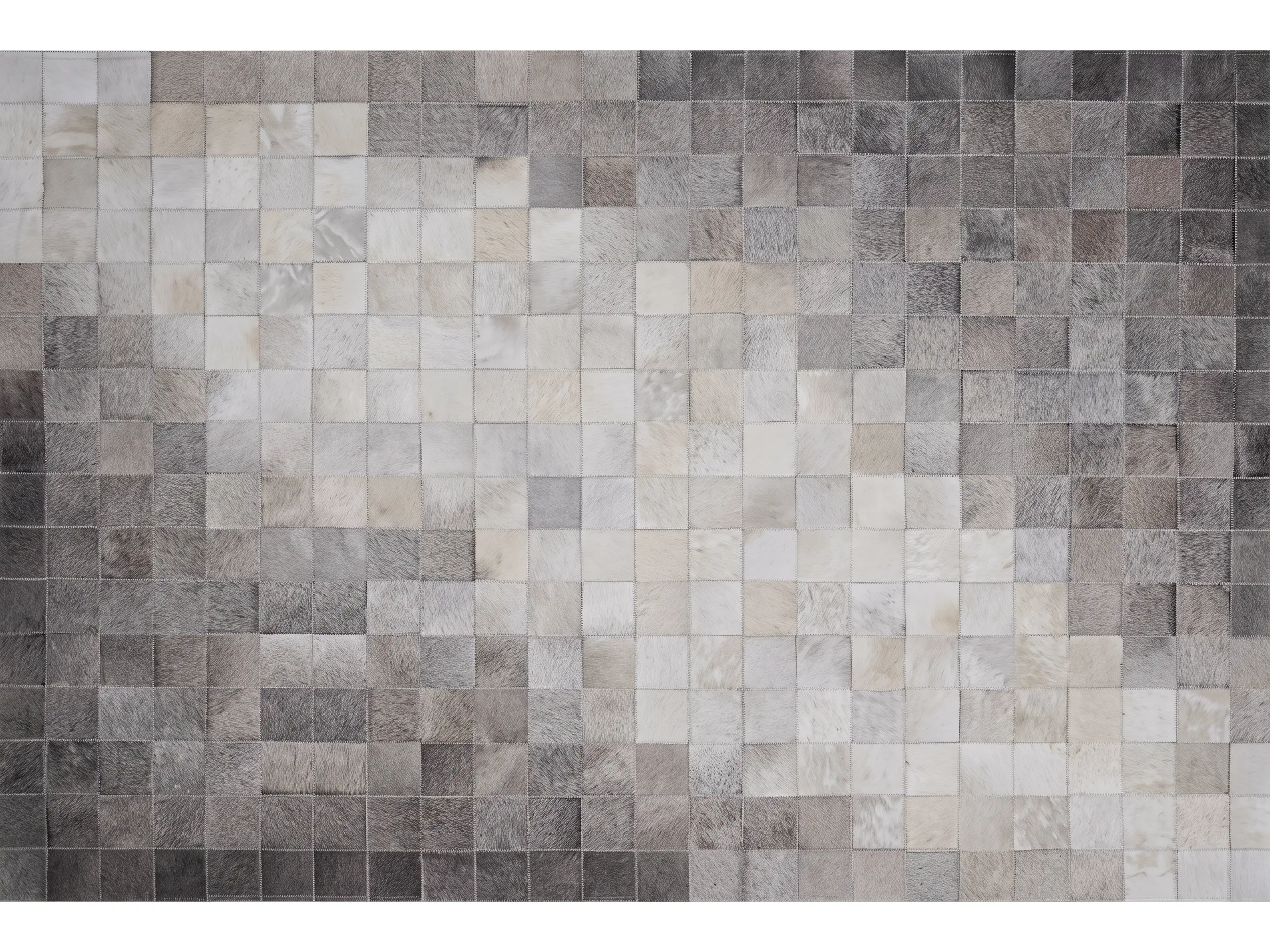 Genuine Patchwork Cowhide Rugs | Natural Hair-On Leather | Hualo Decor (CPR-RC-008) cowhide patchwork rug