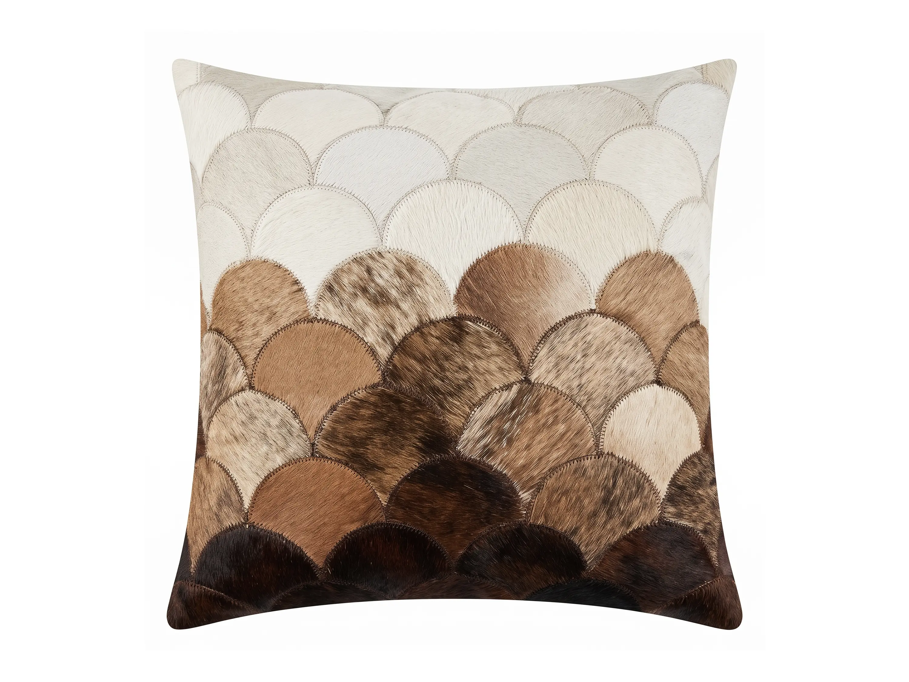 Cowhide Cushion Covers | Genuine Hair-On Leather | Hualo Decor (CPR-CC-001) cowhide patchwork rug